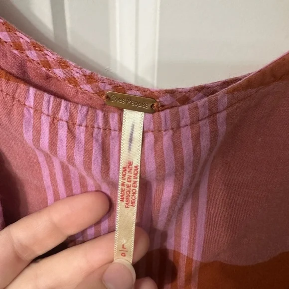 Free People Pink and Orange Striped Dress - Picture 2 of 3